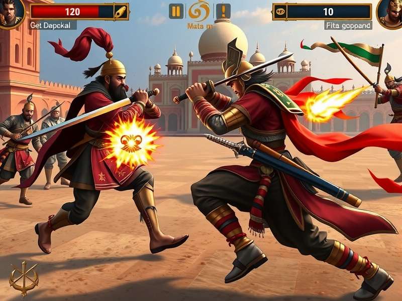 Mughal Samurai Clash Indian community event showing players competing
